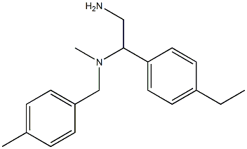 [2-amino-1-(4-ethylphenyl)ethyl](methyl)[(4-methylphenyl)methyl]amine Structure