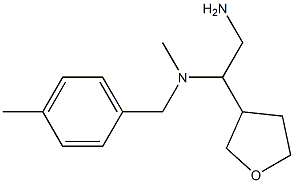 [2-amino-1-(oxolan-3-yl)ethyl](methyl)[(4-methylphenyl)methyl]amine 化学構造式