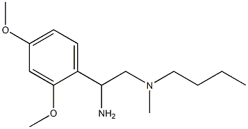 [2-amino-2-(2,4-dimethoxyphenyl)ethyl](butyl)methylamine,,结构式
