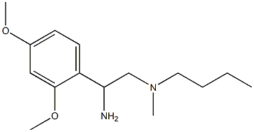 [2-amino-2-(2,4-dimethoxyphenyl)ethyl](butyl)methylamine Structure