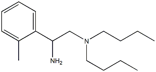 [2-amino-2-(2-methylphenyl)ethyl]dibutylamine 化学構造式