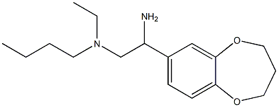 [2-amino-2-(3,4-dihydro-2H-1,5-benzodioxepin-7-yl)ethyl](butyl)ethylamine,,结构式