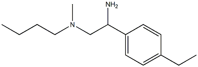 [2-amino-2-(4-ethylphenyl)ethyl](butyl)methylamine 结构式