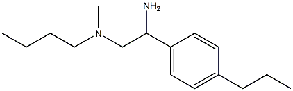 [2-amino-2-(4-propylphenyl)ethyl](butyl)methylamine 结构式