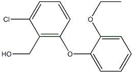 [2-chloro-6-(2-ethoxyphenoxy)phenyl]methanol,,结构式