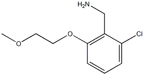 [2-chloro-6-(2-methoxyethoxy)phenyl]methanamine 化学構造式