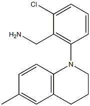 [2-chloro-6-(6-methyl-1,2,3,4-tetrahydroquinolin-1-yl)phenyl]methanamine Structure