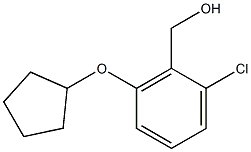 [2-chloro-6-(cyclopentyloxy)phenyl]methanol Structure