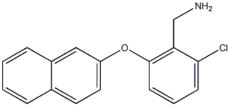 [2-chloro-6-(naphthalen-2-yloxy)phenyl]methanamine Structure