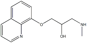 [2-hydroxy-3-(quinolin-8-yloxy)propyl](methyl)amine Structure