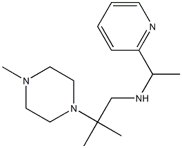 [2-methyl-2-(4-methylpiperazin-1-yl)propyl][1-(pyridin-2-yl)ethyl]amine,,结构式