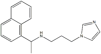 [3-(1H-imidazol-1-yl)propyl][1-(naphthalen-1-yl)ethyl]amine 化学構造式