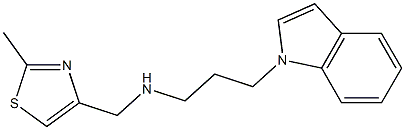 [3-(1H-indol-1-yl)propyl][(2-methyl-1,3-thiazol-4-yl)methyl]amine Struktur