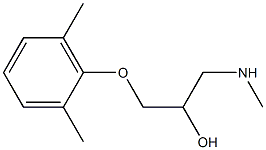 [3-(2,6-dimethylphenoxy)-2-hydroxypropyl](methyl)amine 化学構造式