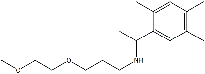 [3-(2-methoxyethoxy)propyl][1-(2,4,5-trimethylphenyl)ethyl]amine 化学構造式