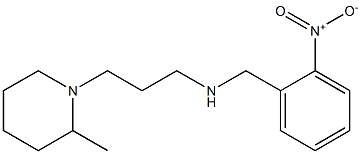 [3-(2-methylpiperidin-1-yl)propyl][(2-nitrophenyl)methyl]amine 化学構造式