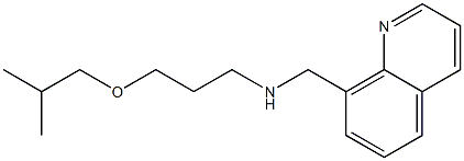 [3-(2-methylpropoxy)propyl](quinolin-8-ylmethyl)amine,,结构式