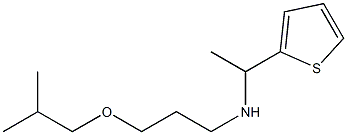 [3-(2-methylpropoxy)propyl][1-(thiophen-2-yl)ethyl]amine Structure