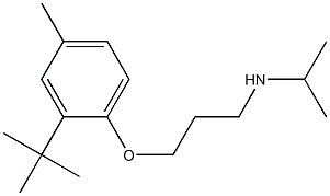 [3-(2-tert-butyl-4-methylphenoxy)propyl](propan-2-yl)amine Structure