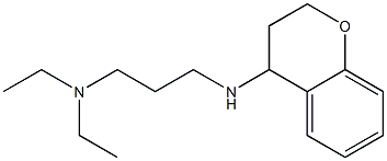 [3-(3,4-dihydro-2H-1-benzopyran-4-ylamino)propyl]diethylamine Structure