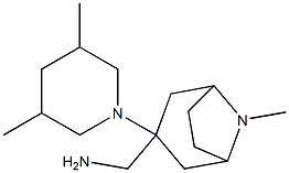 [3-(3,5-dimethylpiperidin-1-yl)-8-methyl-8-azabicyclo[3.2.1]octan-3-yl]methanamine,,结构式