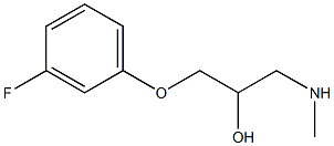 [3-(3-fluorophenoxy)-2-hydroxypropyl](methyl)amine 结构式