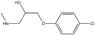 [3-(4-chlorophenoxy)-2-hydroxypropyl](methyl)amine Struktur