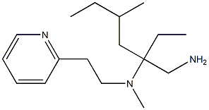 [3-(aminomethyl)-5-methylheptan-3-yl](methyl)[2-(pyridin-2-yl)ethyl]amine 结构式