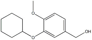 [3-(cyclohexyloxy)-4-methoxyphenyl]methanol Struktur