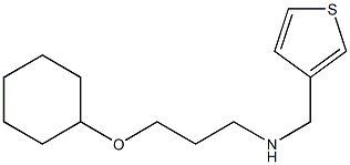 [3-(cyclohexyloxy)propyl](thiophen-3-ylmethyl)amine Struktur