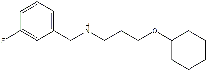 [3-(cyclohexyloxy)propyl][(3-fluorophenyl)methyl]amine,,结构式