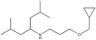 [3-(cyclopropylmethoxy)propyl](2,6-dimethylheptan-4-yl)amine,,结构式