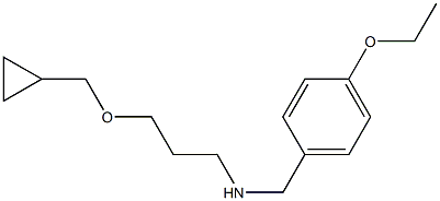 [3-(cyclopropylmethoxy)propyl][(4-ethoxyphenyl)methyl]amine Struktur