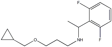 [3-(cyclopropylmethoxy)propyl][1-(2,6-difluorophenyl)ethyl]amine Struktur