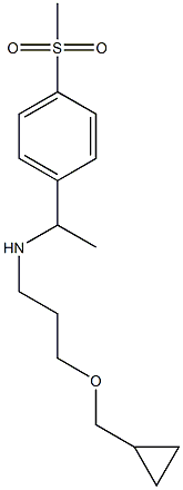 [3-(cyclopropylmethoxy)propyl][1-(4-methanesulfonylphenyl)ethyl]amine Struktur