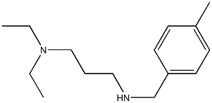 [3-(diethylamino)propyl][(4-methylphenyl)methyl]amine 结构式