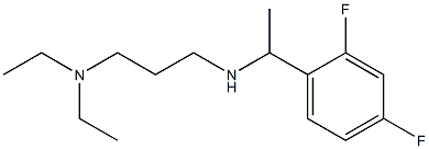 [3-(diethylamino)propyl][1-(2,4-difluorophenyl)ethyl]amine Structure