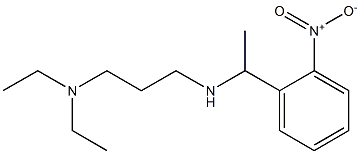 [3-(diethylamino)propyl][1-(2-nitrophenyl)ethyl]amine,,结构式