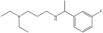 [3-(diethylamino)propyl][1-(3-fluorophenyl)ethyl]amine,,结构式