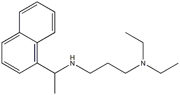 [3-(diethylamino)propyl][1-(naphthalen-1-yl)ethyl]amine 化学構造式