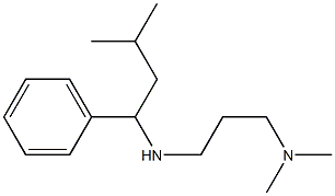 [3-(dimethylamino)propyl](3-methyl-1-phenylbutyl)amine,,结构式