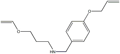 [3-(ethenyloxy)propyl]({[4-(prop-2-en-1-yloxy)phenyl]methyl})amine,,结构式