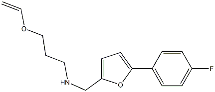 [3-(ethenyloxy)propyl]({[5-(4-fluorophenyl)furan-2-yl]methyl})amine Structure