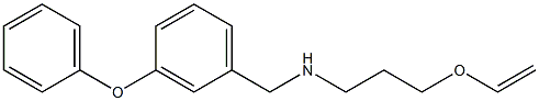 [3-(ethenyloxy)propyl][(3-phenoxyphenyl)methyl]amine Structure