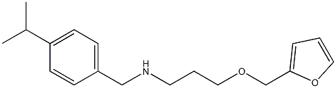 [3-(furan-2-ylmethoxy)propyl]({[4-(propan-2-yl)phenyl]methyl})amine Structure