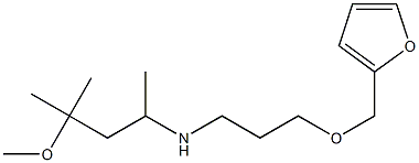 [3-(furan-2-ylmethoxy)propyl](4-methoxy-4-methylpentan-2-yl)amine,,结构式