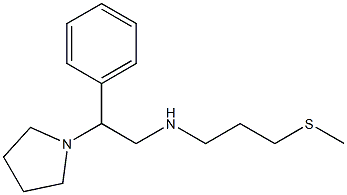 [3-(methylsulfanyl)propyl][2-phenyl-2-(pyrrolidin-1-yl)ethyl]amine Structure