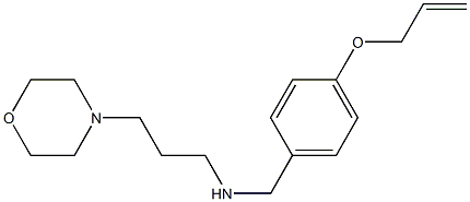 [3-(morpholin-4-yl)propyl]({[4-(prop-2-en-1-yloxy)phenyl]methyl})amine 化学構造式