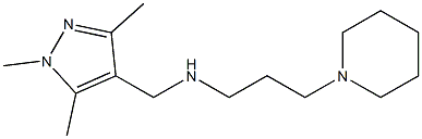 [3-(piperidin-1-yl)propyl][(1,3,5-trimethyl-1H-pyrazol-4-yl)methyl]amine Structure