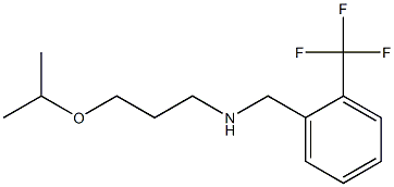 [3-(propan-2-yloxy)propyl]({[2-(trifluoromethyl)phenyl]methyl})amine Structure